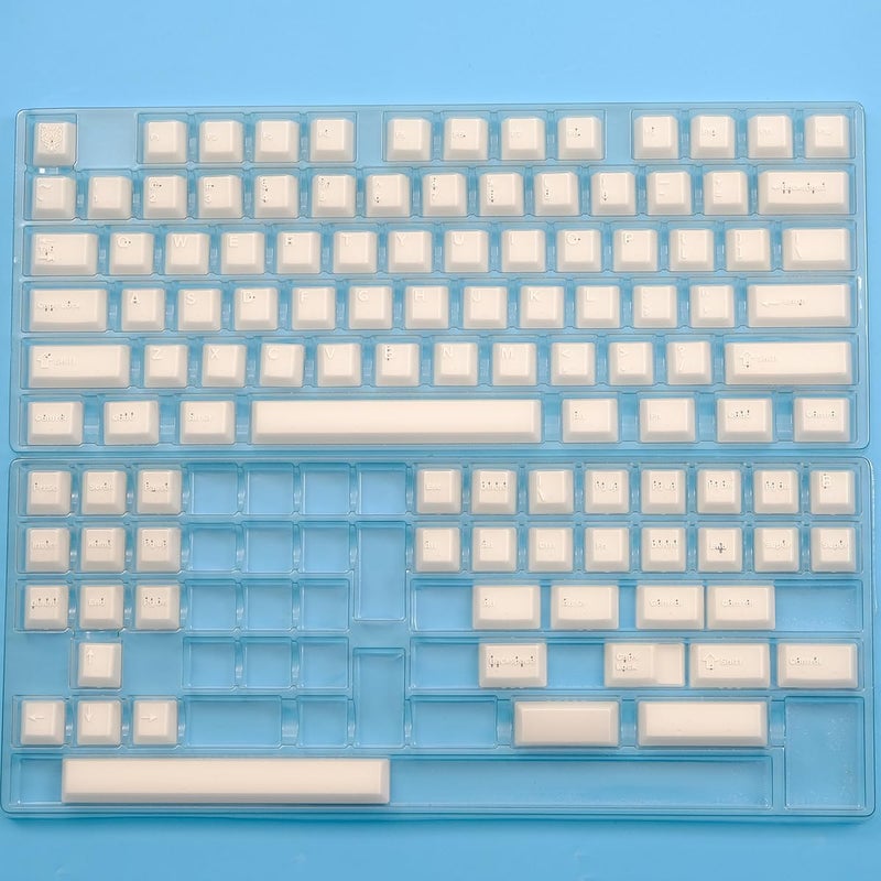 Sumgsn 114 Keys Doubleshot White Translucent Keycaps Cherry Profile Custom Keycap Set Fit for Cherry Mx Switches Mechanical Keyboard - Image 5